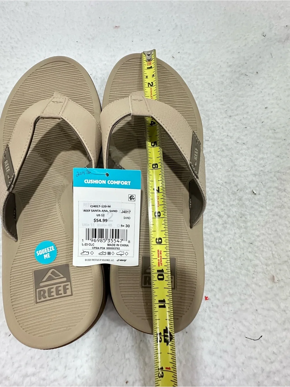Reef Tan Men's Flip Flop Sandals